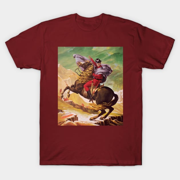 M. Bison Crossing the Alps T-Shirt by randwar
